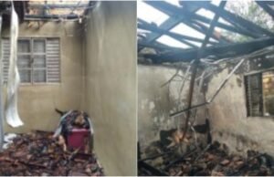 Uma pessoa é resgatada de uma casa em chamas após tentar recuperar pertences; Suspeita-se da causa do antigo incêndio
