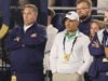 O comissário do Big 12 condena o comportamento ‘atroz’ do Notre Dame AD Pete Bevacqua após perder o playoff de futebol universitário