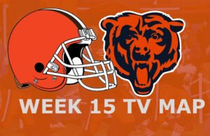 Cleveland Browns x Chicago Bears: mapa de TV da semana 15