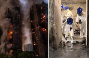 Líder de Hong Kong promete ‘justiça’ enquanto investigadores de incêndio em apartamentos se concentram em armadilha não segura