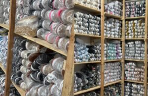 Uma operação policial apreendeu 3 mil pares de sapatos com indícios de falsificação em uma loja no calçadão do Rio Preto