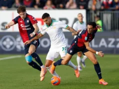 Roma perde para o Cagliari, Serik ganha ponto vermelho