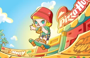 Produtos com o tema Molly estarão disponíveis na Pizza Hut Singapore a partir de 15 de dezembro em colaboração com Pop Mart