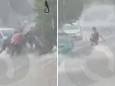 Adolescente foi resgatado após ser arrastado pelas enchentes e deixado debaixo de um carro, em Goa