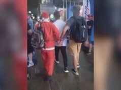 Policial disfarçado de Papai Noel prende fugitivo da justiça RS