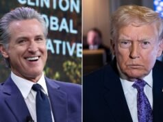 O governador da Califórnia, Gavin Newsom, trolls a administração Trump com aparente vídeo de IA.