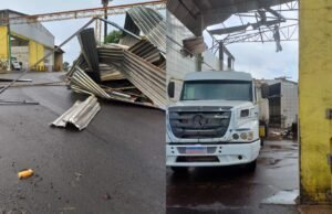 Ponte desaba e inunda em SC conforme ciclone se aproxima da costa com ciclone