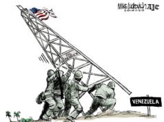 Desenho animado: Sua terra é nossa terra