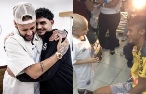 Mãe diz que conhecer Neymar em 2012 inspirou filho a lutar contra leucemia