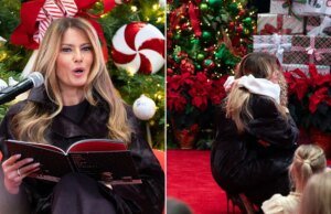 Melania Trump visita hospital infantil e dá mensagem de esperança sobre o Papai Noel