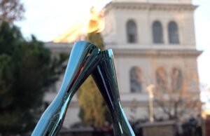 A chama olímpica chega a Roma antes dos Jogos Olímpicos de Inverno