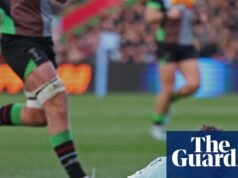 Van Poortvliet avançou mancando antes de mancar para frente quando o incômodo Arlequim fracassou novamente. amo rugby