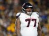 Trent Brown e Denico Autry fora de treino para os texanos