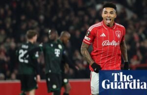 O Nottingham Forest chega aos playoffs depois que Igor Jesus perdeu duas vezes para o Ferencvaros Europa League