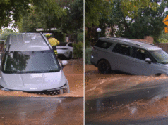 Hóspedes do Airbnb ficam presos depois que carro alugado cai em ralo de Adelaide