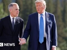 Trump ameaça tarifas de 100% sobre o Canadá nas negociações comerciais com a China