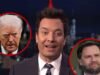 Jimmy Fallon zomba de Trump como fanático após o anúncio da gravidez de Vance