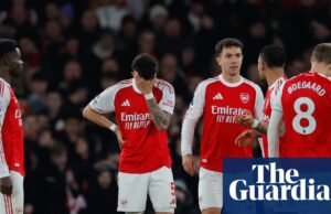 ‘Fomos punidos’: Arteta lamenta erros enquanto a derrota do United interrompe a busca pelo título do Arsenal