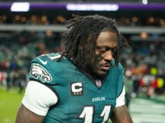 AJ Brown se recusa a falar com a mídia após derrota nos playoffs
