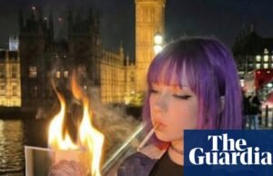 Estudante britânica gerada por IA torna-se meme de mídia social de extrema direita.