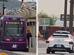 Carro Waymo segue nos trilhos do trem, passageiros sobrevivem, em vídeo