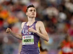 Atleta americano Hoey quebra recorde mundial dos 800m indoor em Boston