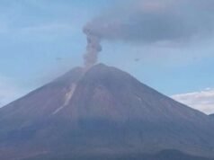 O Monte Semeru sofreu 30 terremotos em seis horas