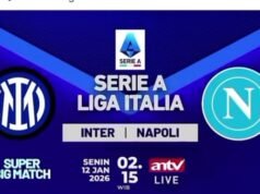 Em andamento! Ao vivo na ANTV Super Big Match Série A Inter de Milão x Napoli, partida intensa entre Lautaro Martínez e Hjölund