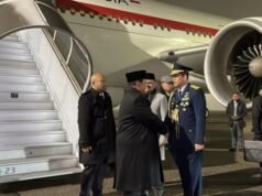 Presidente Prabowo chega à Suíça e participará do WEF 2026