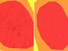 Milhares de pessoas na Geórgia, Tennessee, foram aconselhadas a permanecer em casa