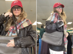 Mulher encontra Bottega idiota em brechó – então ela olha mais de perto