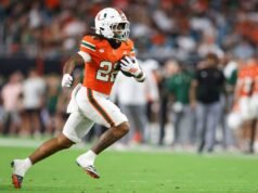 Miami perdeu o melhor calouro RB após a derrota do título nacional para Indiana