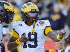 Bryce Underwood responde à arma WR de 4 estrelas do Michigan Landing no portal de transferência