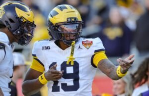 Bryce Underwood responde à arma WR de 4 estrelas do Michigan Landing no portal de transferência