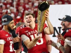 Fernando Mendoza divulgou classificações do CFB 26 após o Campeonato Nacional de Indiana