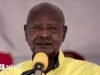 Presidente rebelde do Uganda que procura um sétimo mandato