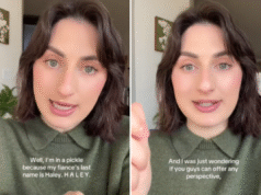 A Internet não consegue lidar com a percepção da noiva sobre seu novo nome