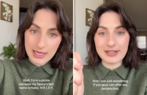 A Internet não consegue lidar com a percepção da noiva sobre seu novo nome