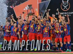 Rafinha marca dois gols na vitória do Barcelona sobre o Real Madrid na acirrada final da Supercopa da Espanha