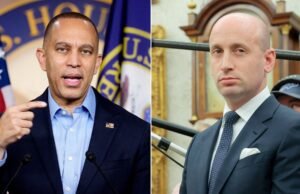 Top House Dame Hakeem Jeffries critica Stephen Miller por ‘intolerância nojenta’