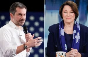 Pete Buttigieg e outros democratas apoiaram Amy Klobuchar para governador
