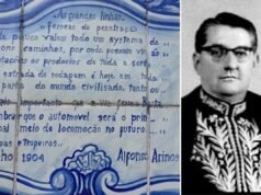 Descubra quem é Afonso Arinos, o poeta que criou uma ‘prova’ escrita há mais de 100 anos em azulejos do litoral de SP.