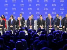 O Presidente Trump e 17 líderes mundiais assinaram a Carta do Conselho de Paz em Davos