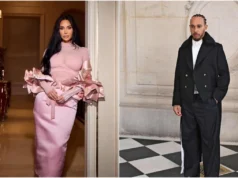 Há rumores de que Kim Kardashian está namorando o piloto de F1 Lewis Hamilton no Super Bowl