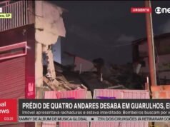 Prédio de quatro andares desaba em Guarulhos, no Grande Espírito Santo; Ainda não há informações sobre a vítima