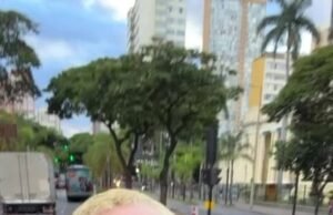 Nathan anda por BH com a cabeça fora do teto solar após se apresentar em trio para plateia: ‘Estou em êxtase!’