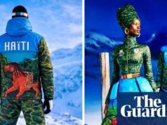 O kit dos Jogos Olímpicos de Inverno do Haiti foi redesenhado no último minuto para atender às diretrizes do COI. Haiti