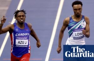 Jeremiah Azu completa impressionante sprint duplo no campeonato indoor do Reino Unido Exercício