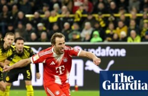 Futebol europeu: dois gols de Kane ajudam o Bayern de Munique a vencer o Borussia Dortmund | futebol de clubes europeus
