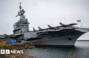 Suécia diz que provavelmente foi russo quem interceptou o drone perto do porta-aviões francês